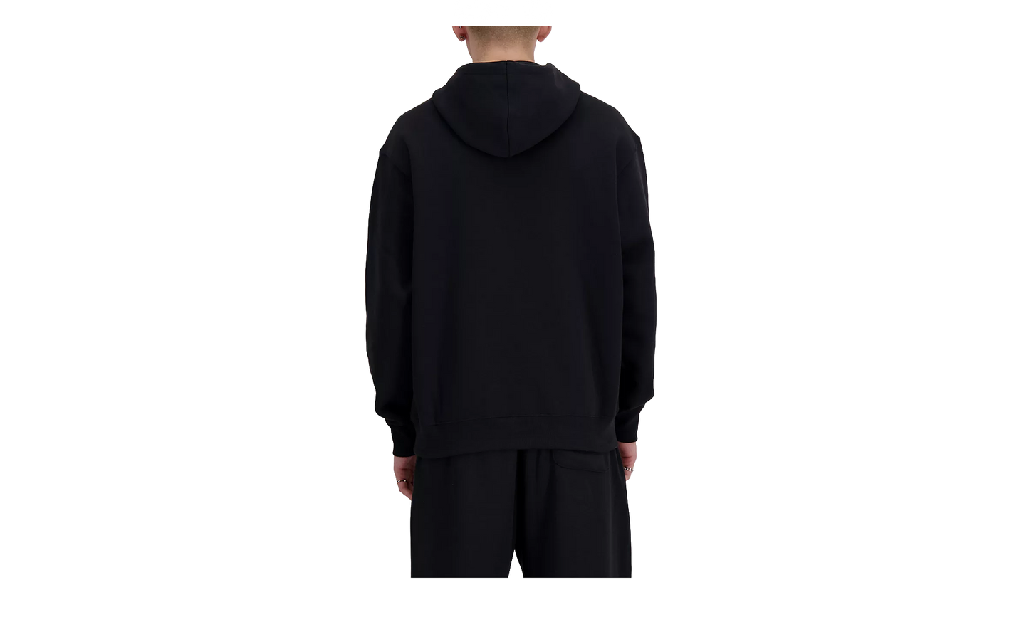 Sport Essentials Fleece Logo Hoodie "Black / White" MT41505BK