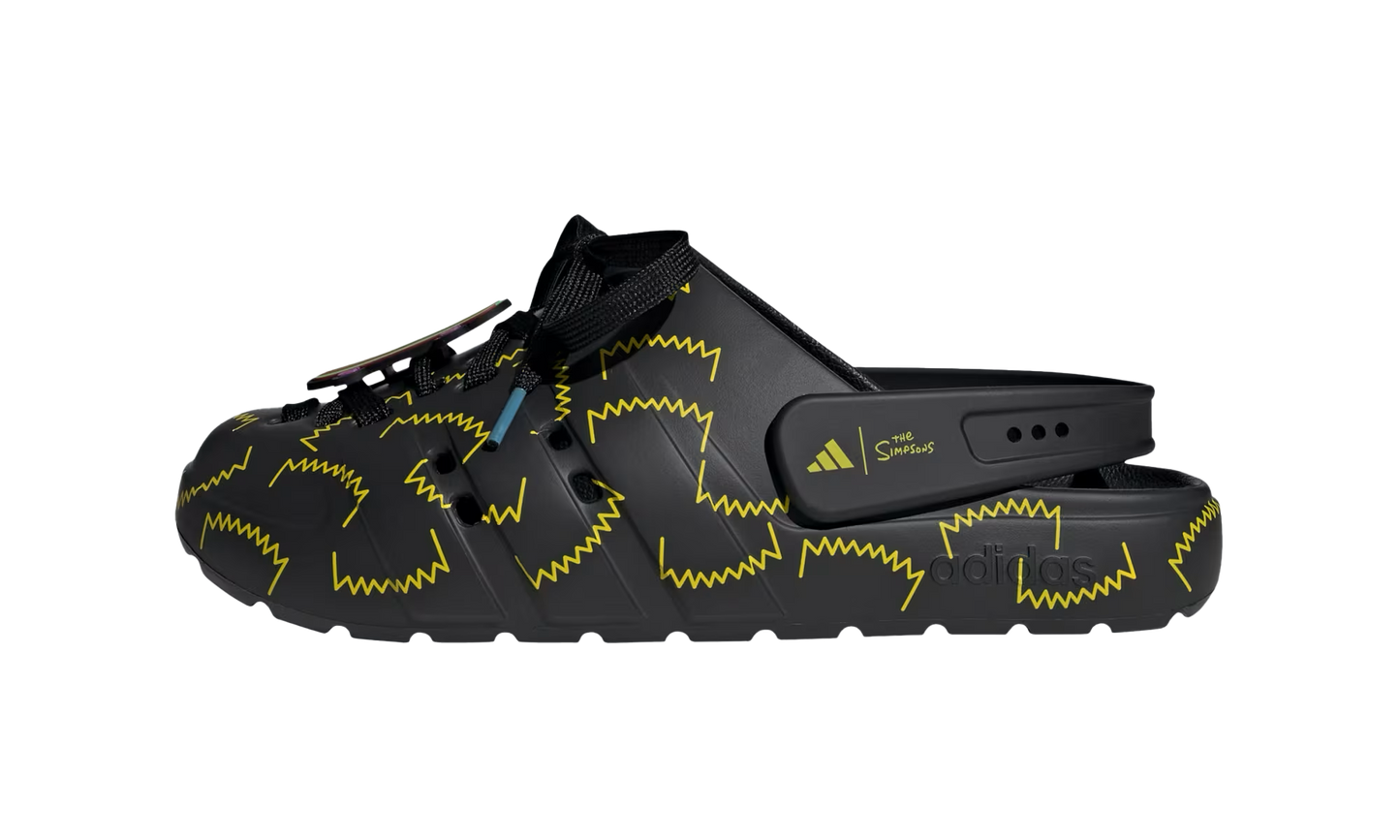 Adilette Clog "The Simpsons Black Yellow" JS4910