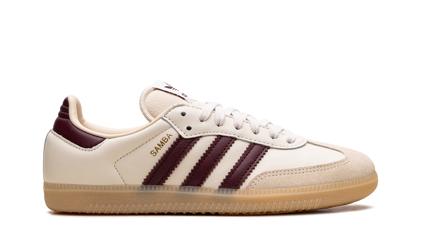 Samba OG "Cream White / Burgundy" JS3830