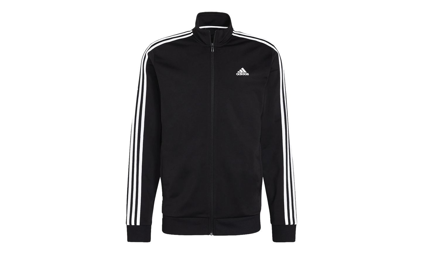 3 Stipe Tricot Track Jacket "Black / White" H46099