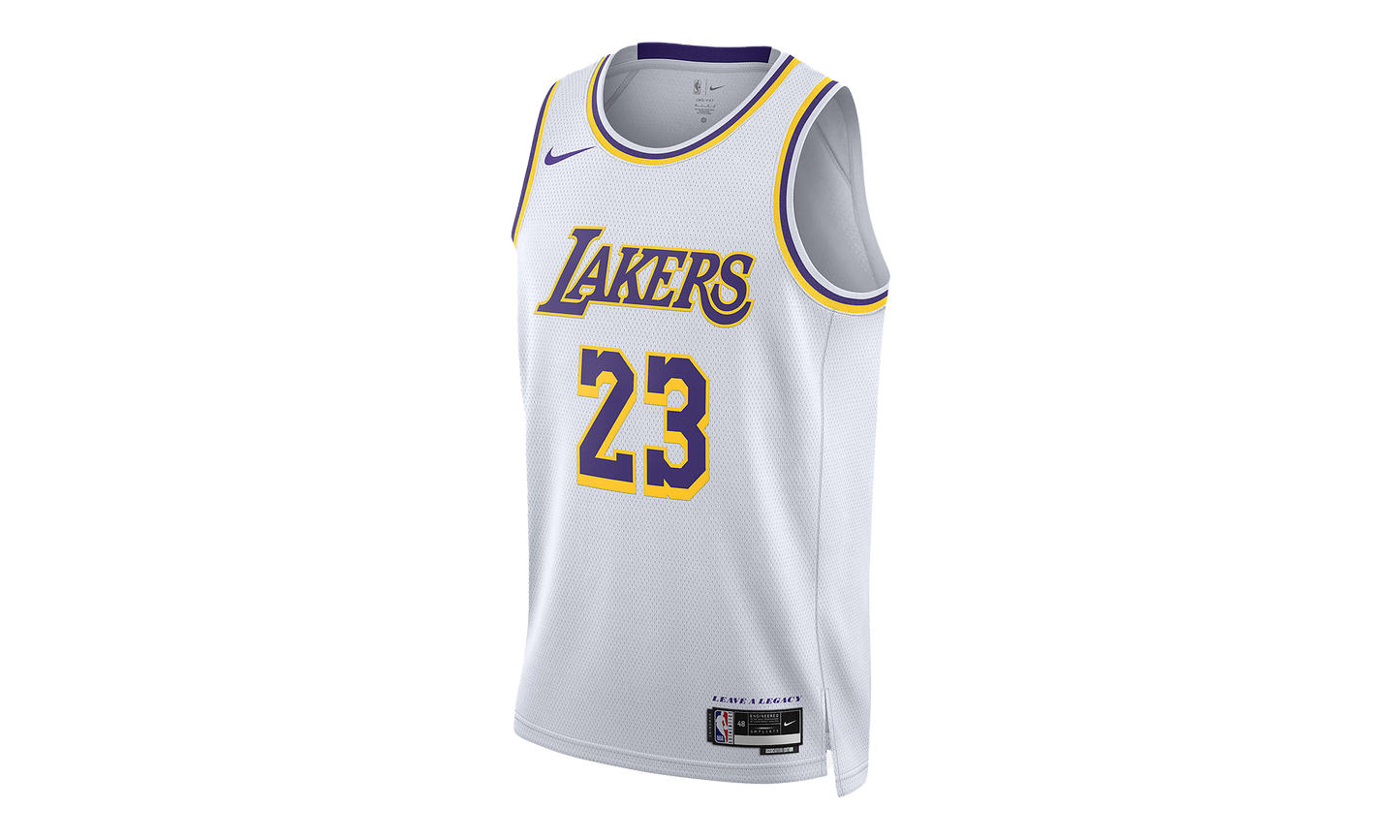 NBA SWINGMAN JERSEY LAKERS ASSOCIATION LEBRON JAMES "White" DN2081 103